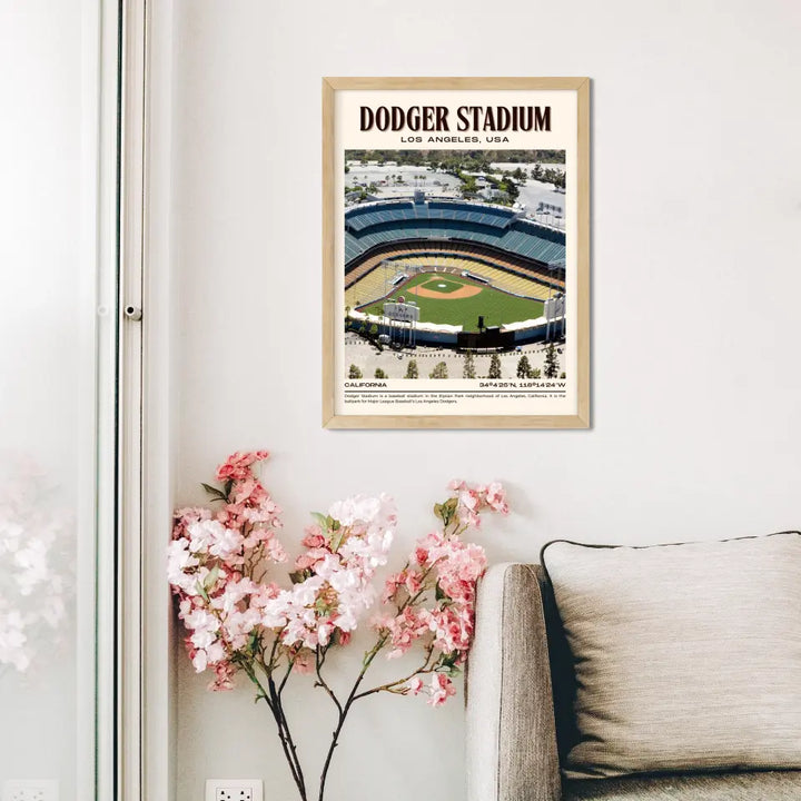 LA Dodger Stadium Poster Wall Art