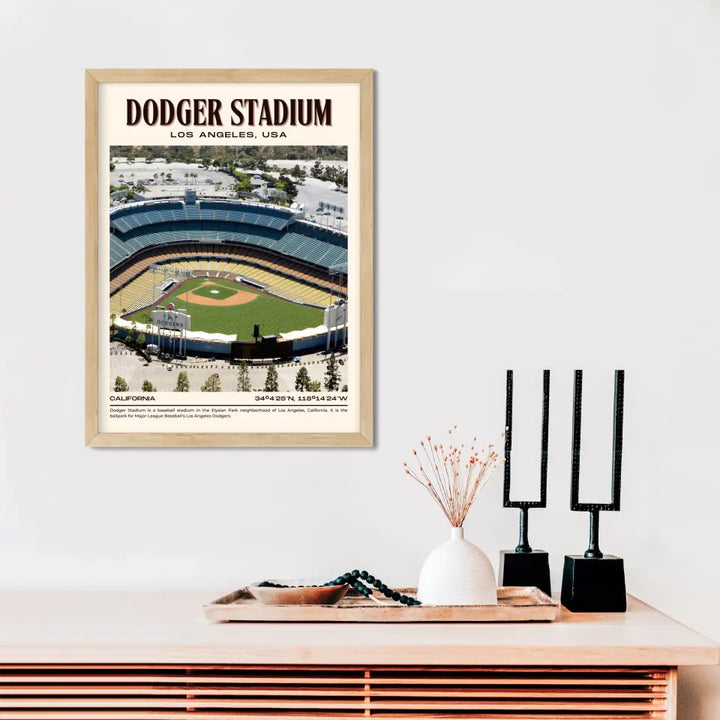 LA Dodger Stadium Poster Wall Art