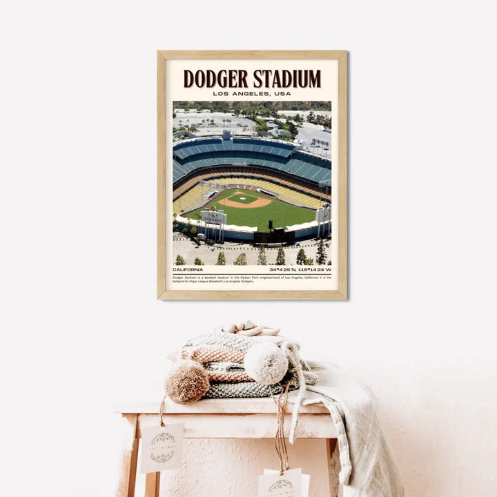 LA Dodger Stadium Poster Wall Art