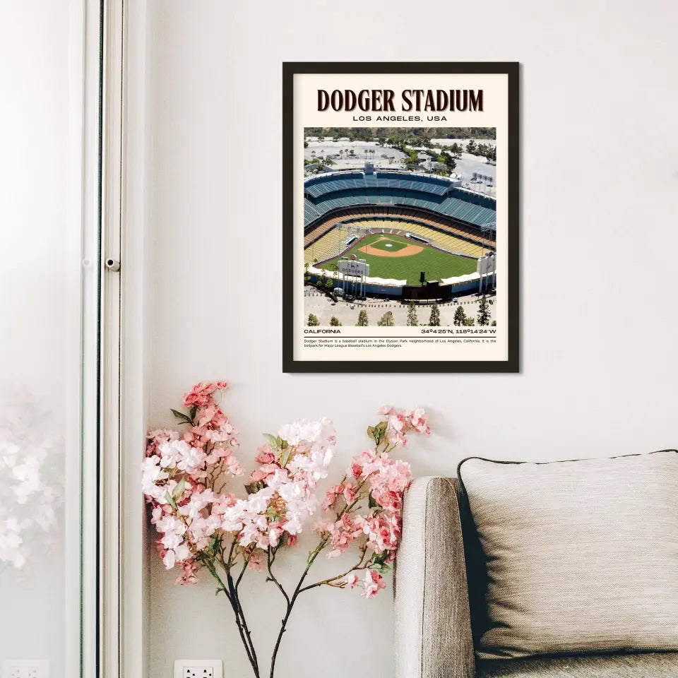 LA Dodger Stadium Poster Wall Art