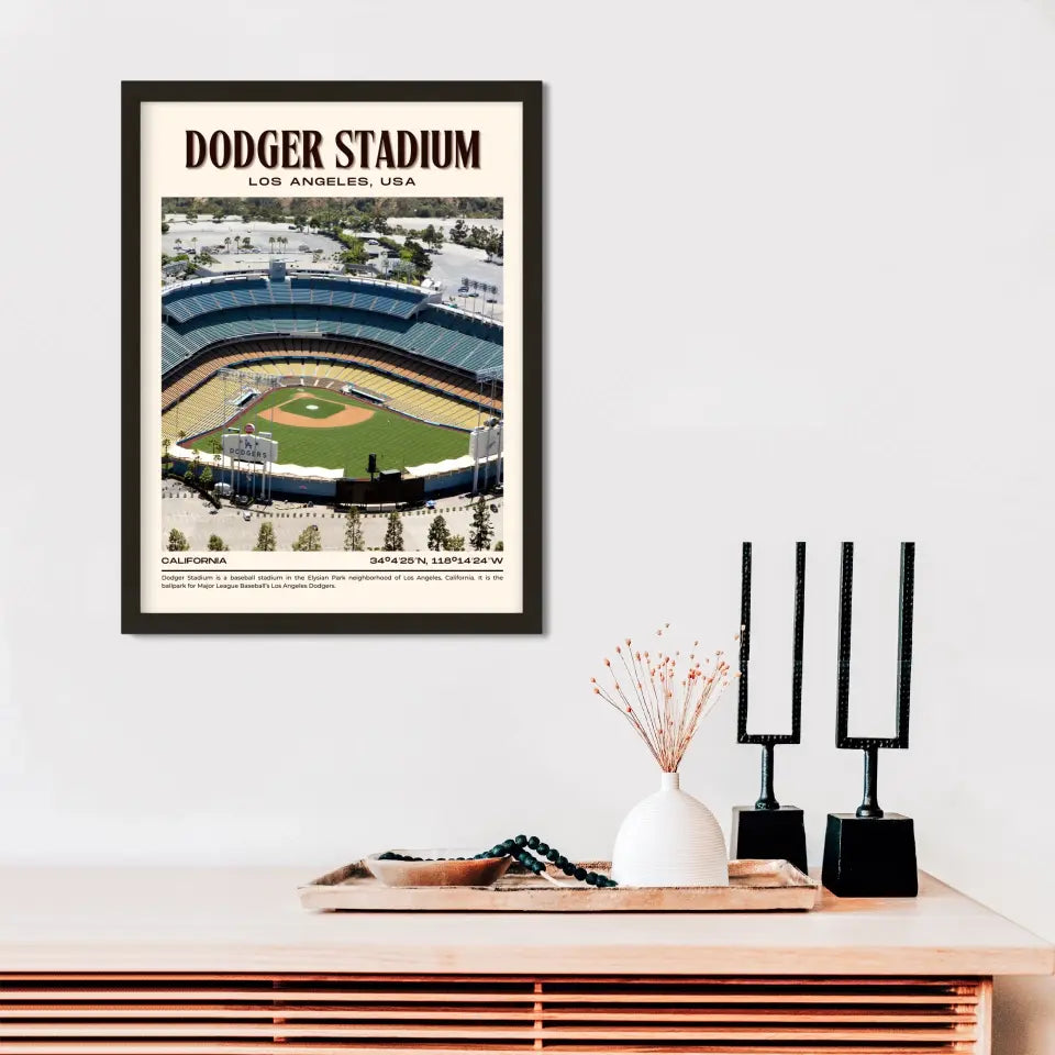 LA Dodger Stadium Poster Wall Art