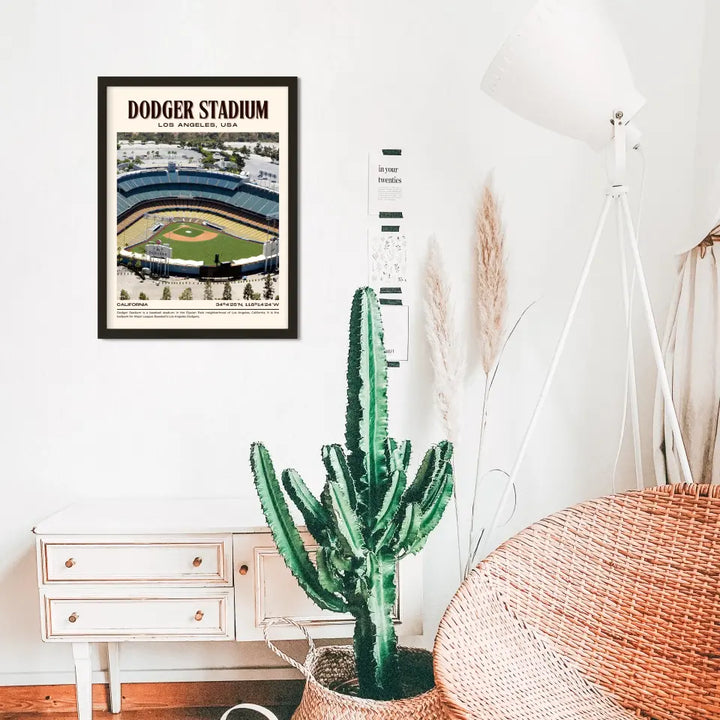 LA Dodger Stadium Poster Wall Art