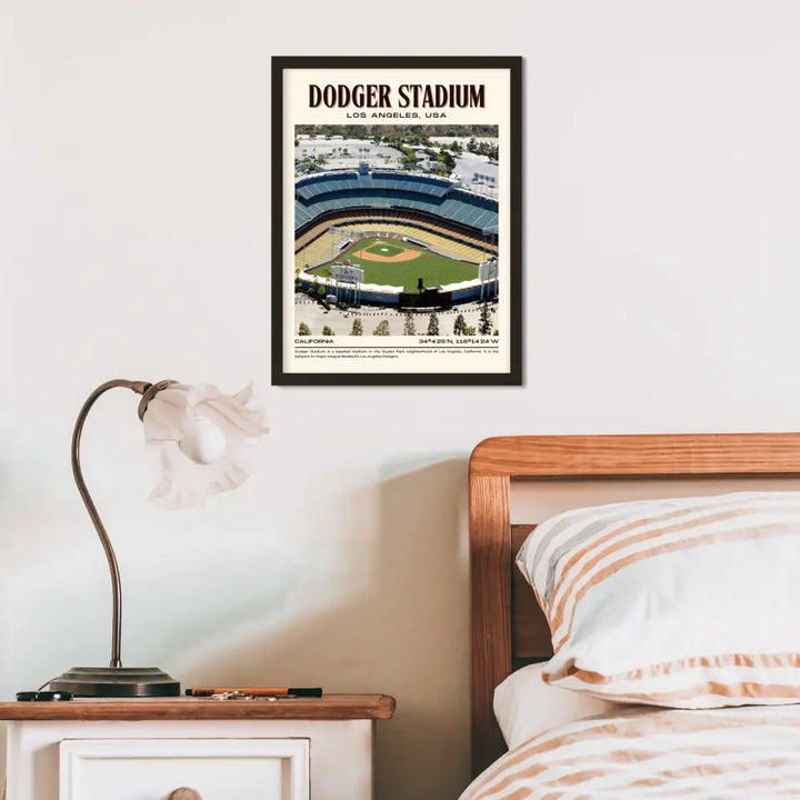 LA Dodger Stadium Poster Wall Art