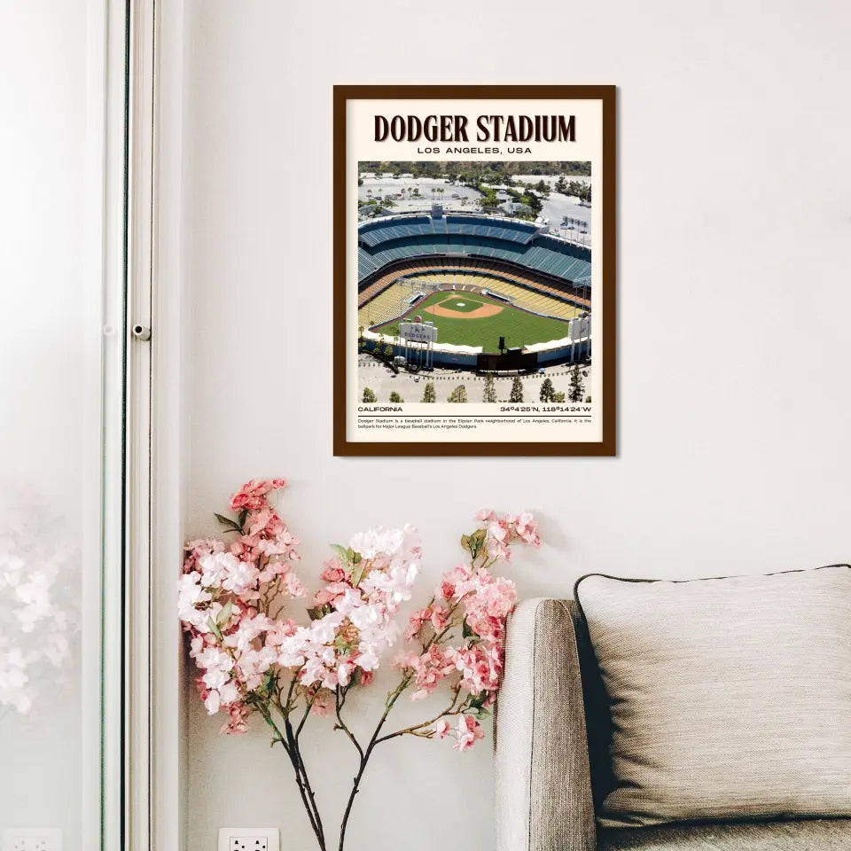 LA Dodger Stadium Poster Wall Art