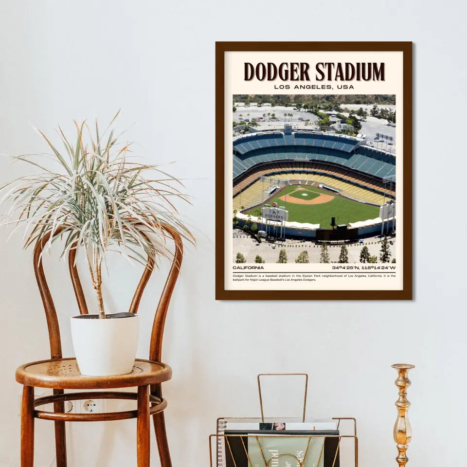 LA Dodger Stadium Poster Wall Art