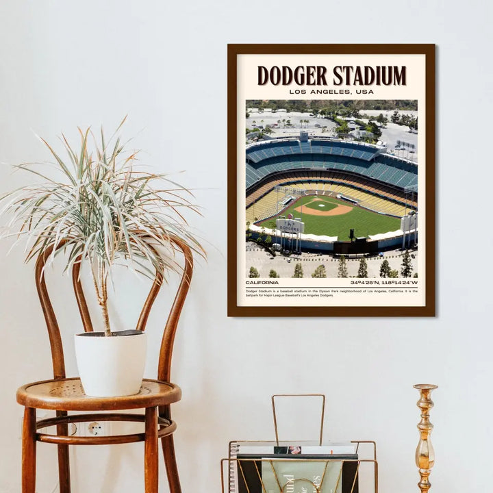 LA Dodger Stadium Poster Wall Art