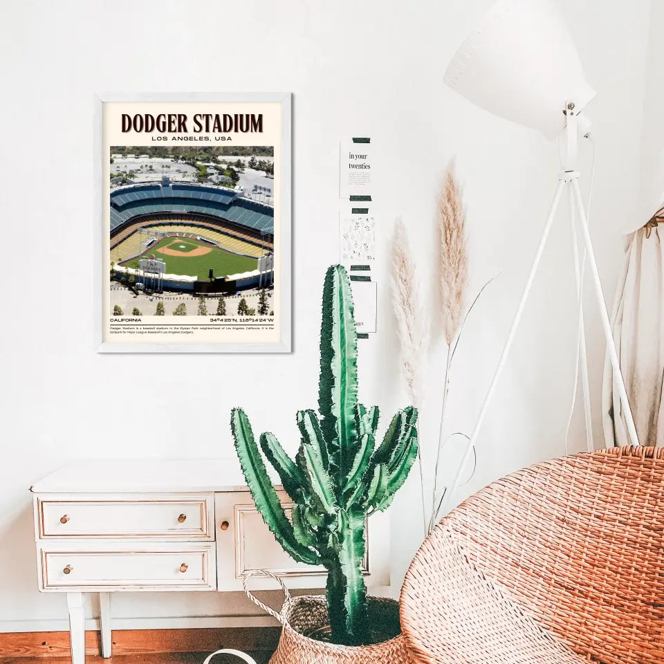 LA Dodger Stadium Poster Wall Art