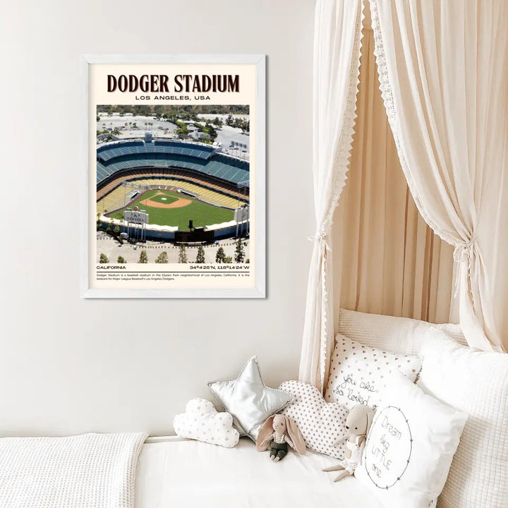 LA Dodger Stadium Poster Wall Art