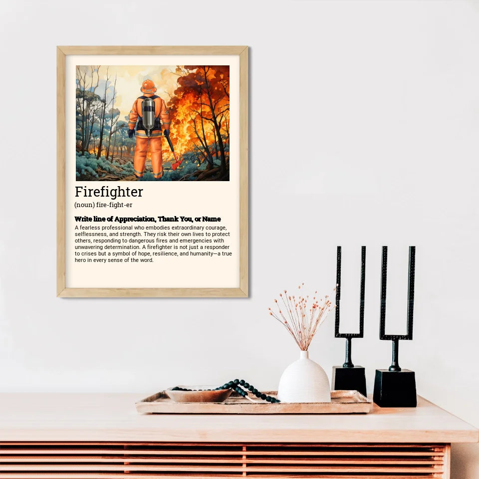 Firefighter Appreciation Poster - 40% of proceeds will be DONATED for LA fire.