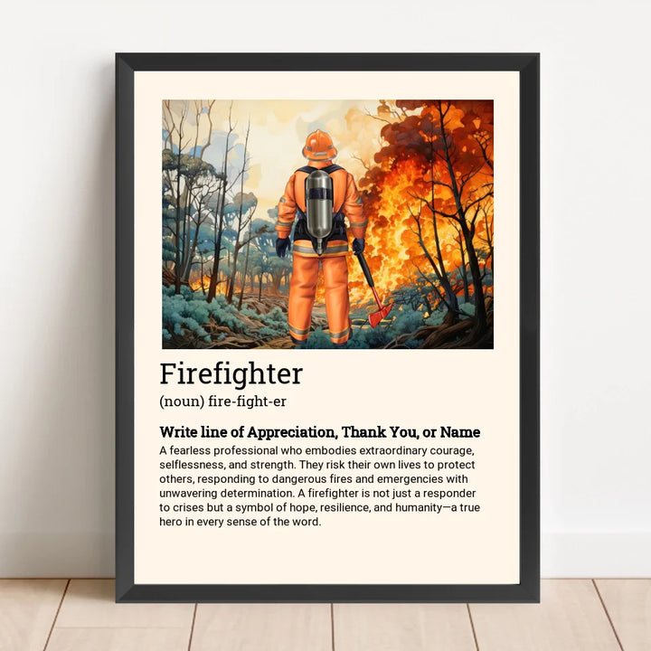 Firefighter Appreciation Poster - 40% of proceeds will be DONATED for LA fire.