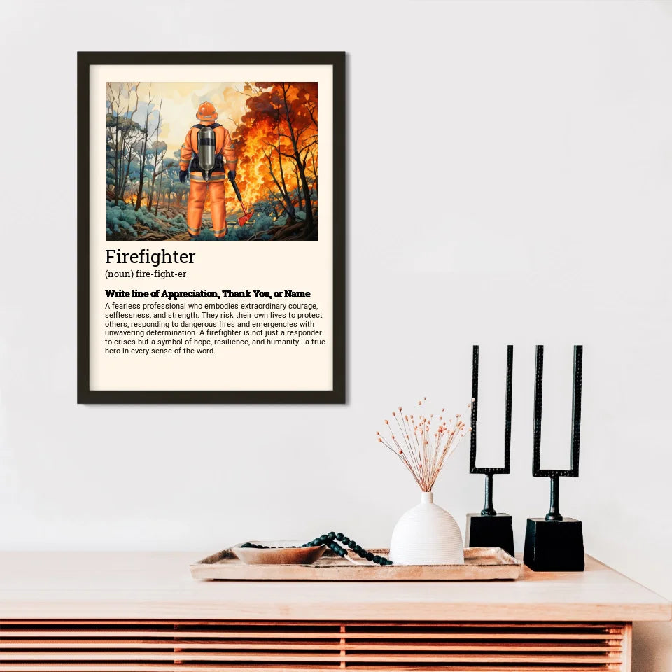 Firefighter Appreciation Poster - 40% of proceeds will be DONATED for LA fire.