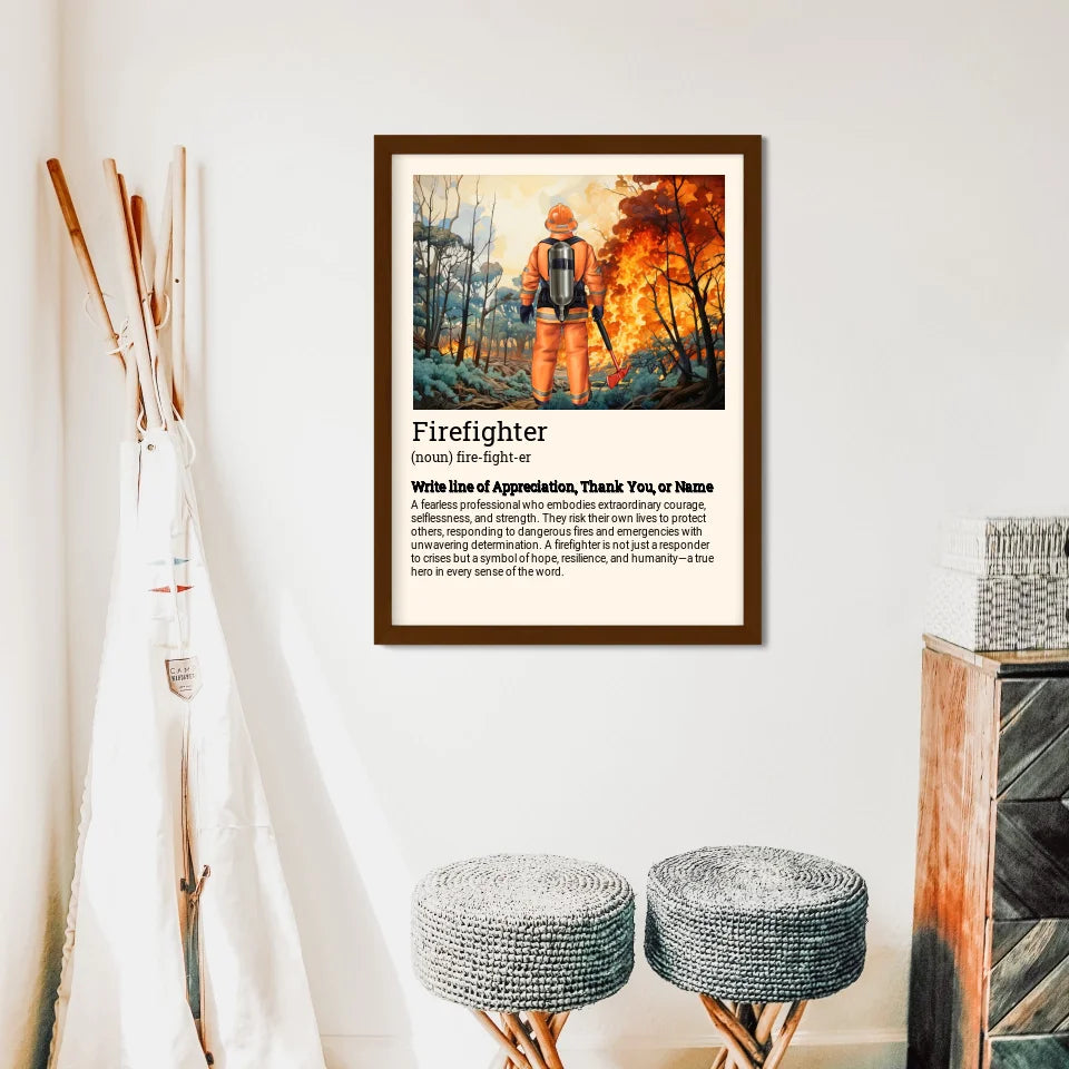 Firefighter Appreciation Poster - 40% of proceeds will be DONATED for LA fire.