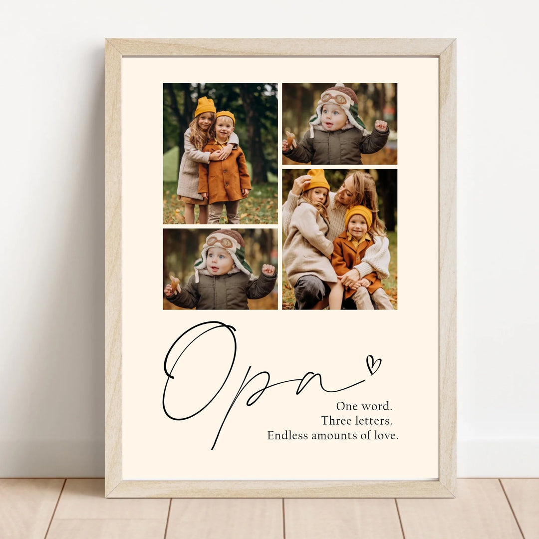 Personalized Birth Poster Set Including Footprint, Name Poster Gift for Birth, Birthday, Christening, Grandparents, Baby Shower, and Godparents - TW249 AS