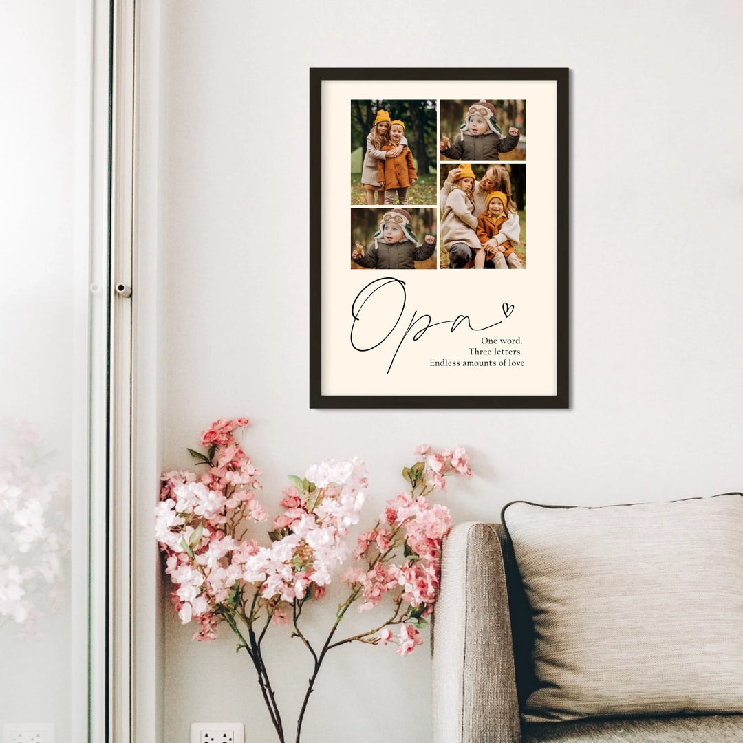 Personalized Birth Poster Set Including Footprint, Name Poster Gift for Birth, Birthday, Christening, Grandparents, Baby Shower, and Godparents - TW249 AS