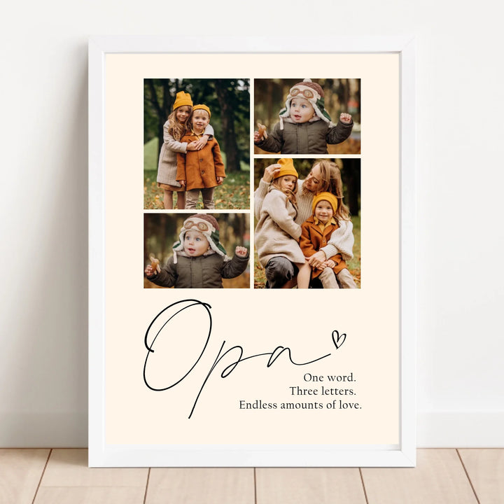 Personalized Birth Poster Set Including Footprint, Name Poster Gift for Birth, Birthday, Christening, Grandparents, Baby Shower, and Godparents - TW249 AS