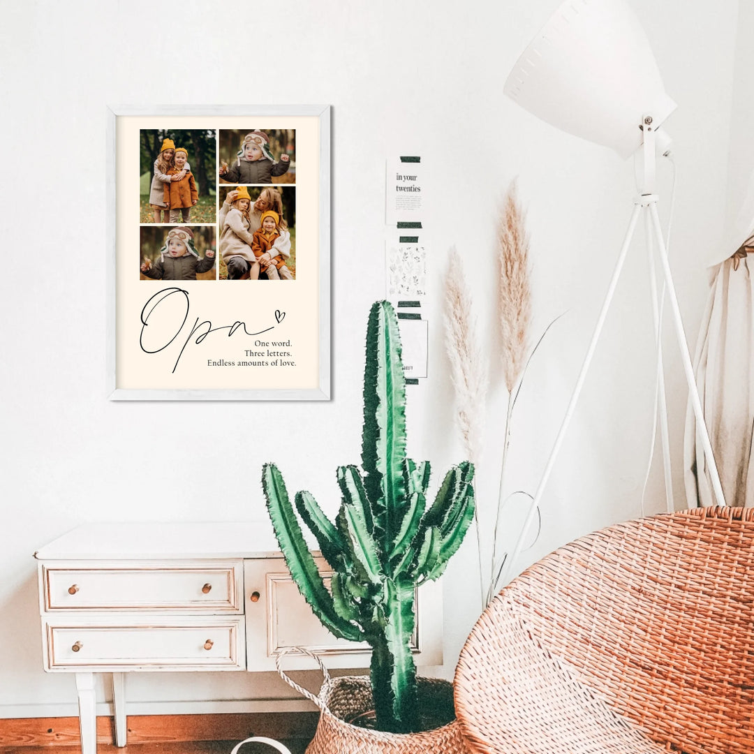 Personalized Birth Poster Set Including Footprint, Name Poster Gift for Birth, Birthday, Christening, Grandparents, Baby Shower, and Godparents - TW249 AS
