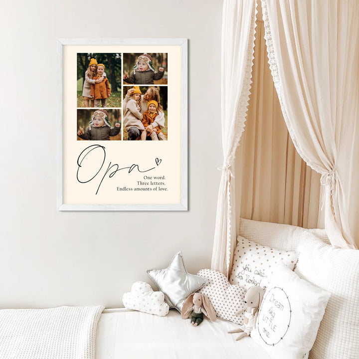 Personalized Birth Poster Set Including Footprint, Name Poster Gift for Birth, Birthday, Christening, Grandparents, Baby Shower, and Godparents - TW249 AS