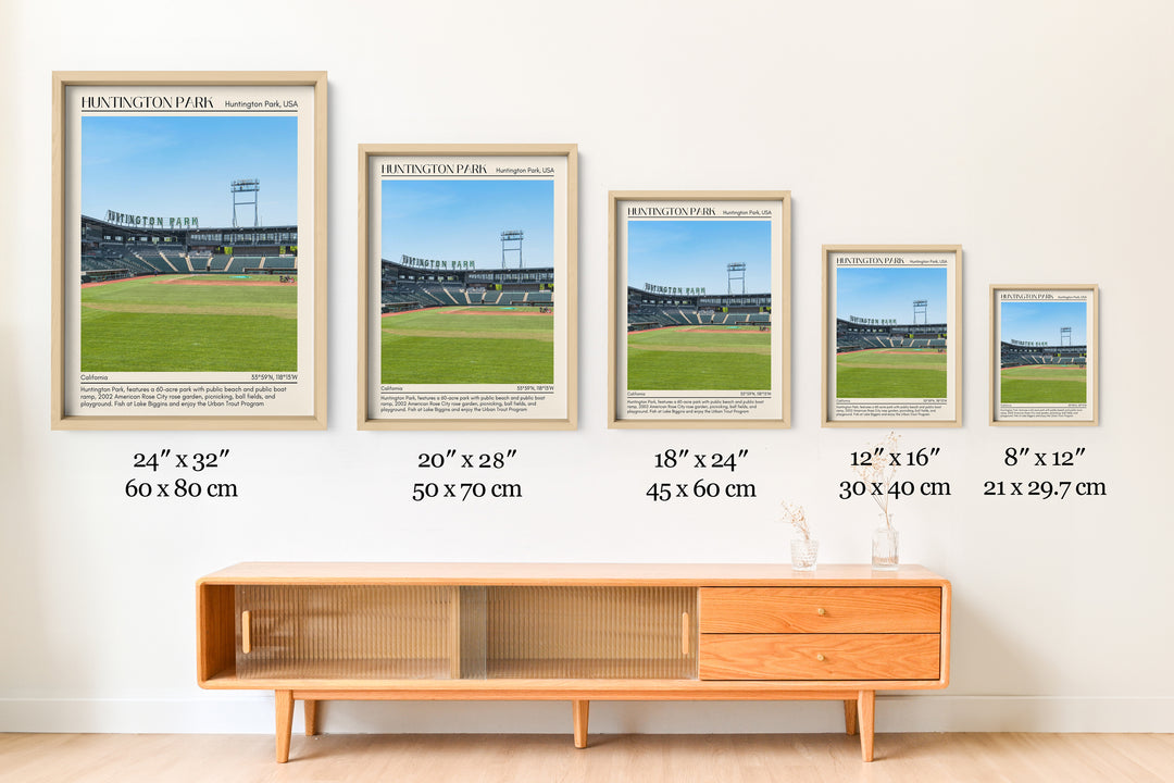 Huntington Park Stadium Baseball Minimal Wall Art