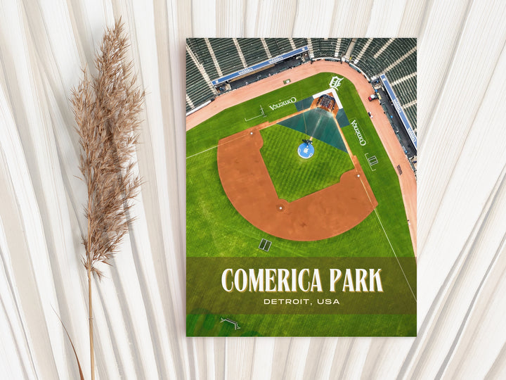 Comerica Park Stadium Baseball Wall Art