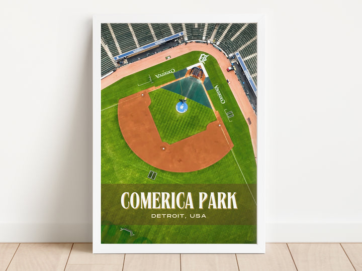 Comerica Park Stadium Baseball Wall Art