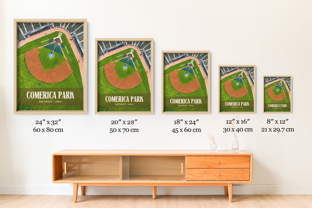 Comerica Park Stadium Baseball Wall Art