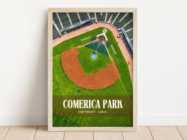 Comerica Park Stadium Baseball Wall Art