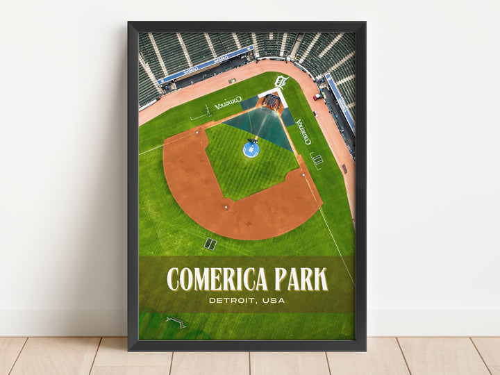 Comerica Park Stadium Baseball Wall Art