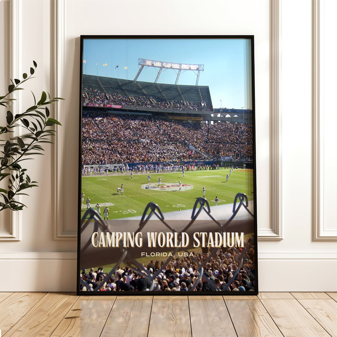 Camping World Stadium Football Wall Art