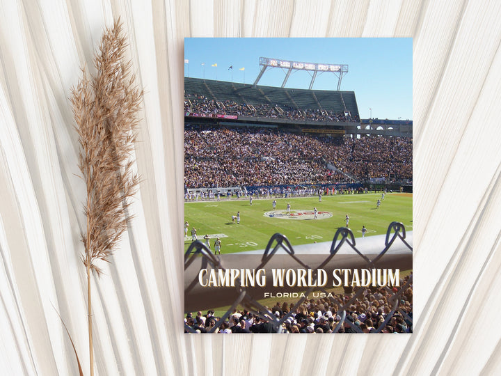 Camping World Stadium Football Wall Art