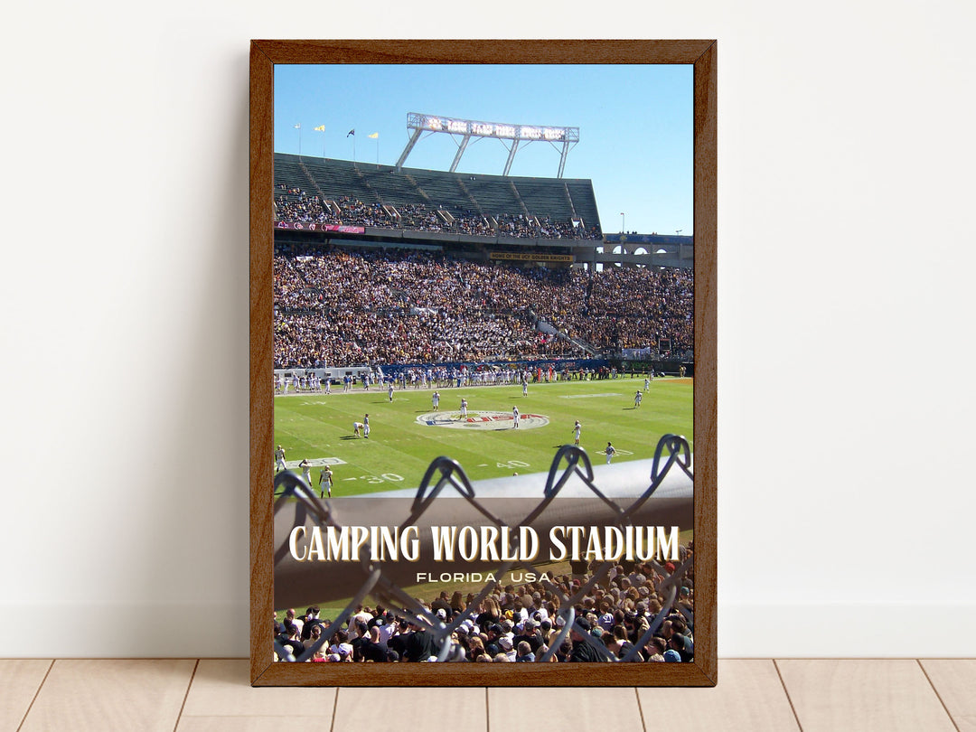 Camping World Stadium Football Wall Art