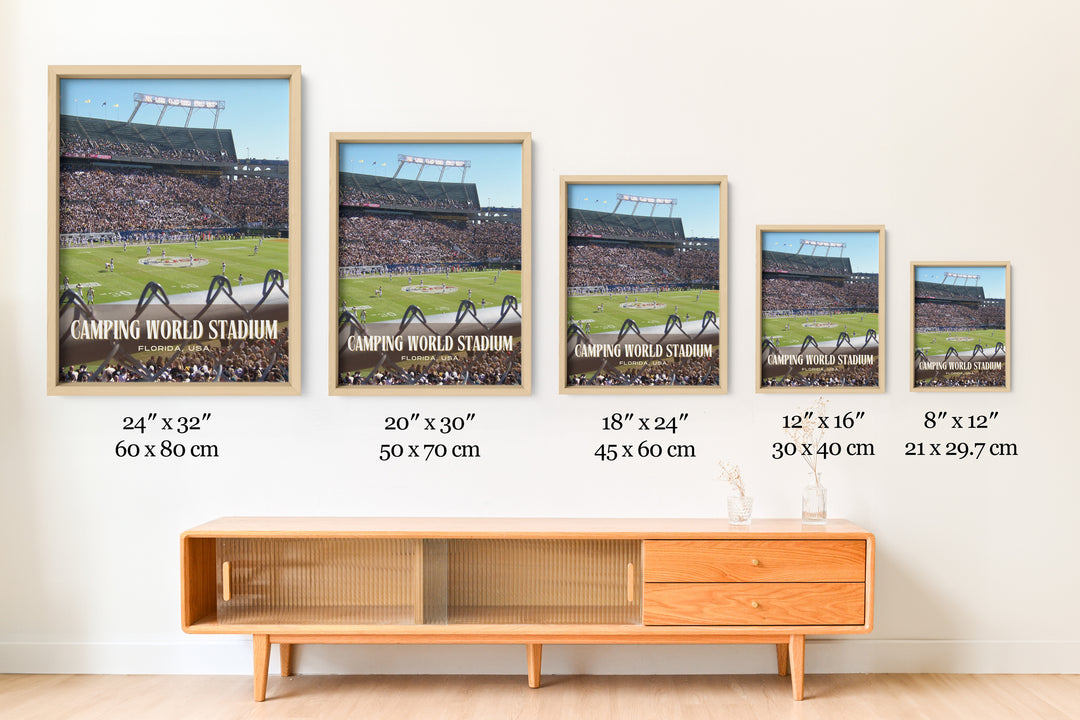 Camping World Stadium Football Wall Art