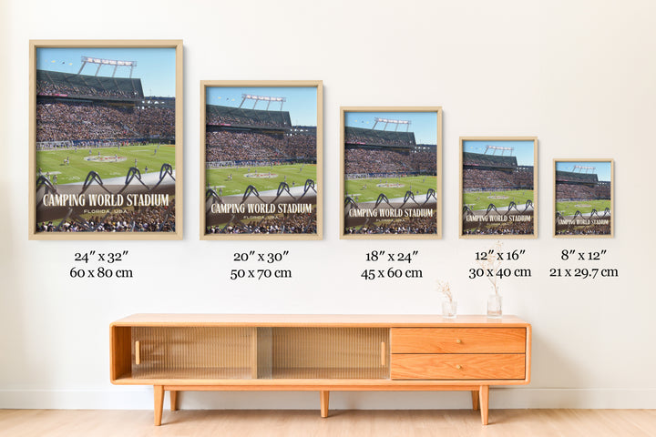 Camping World Stadium Football Wall Art