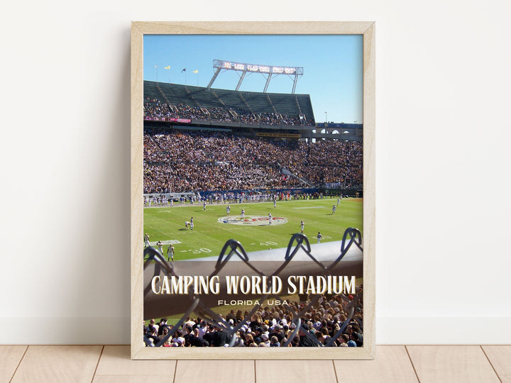 Camping World Stadium Football Wall Art