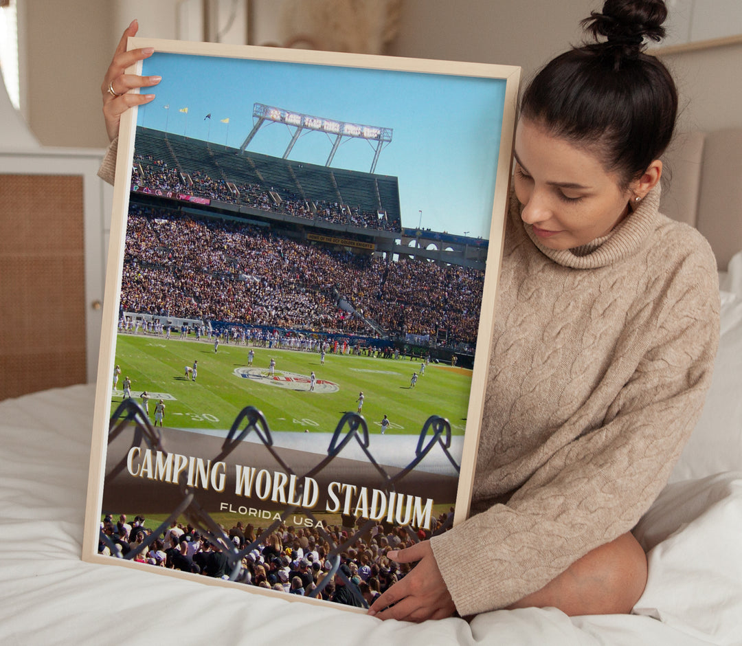 Camping World Stadium Football Wall Art