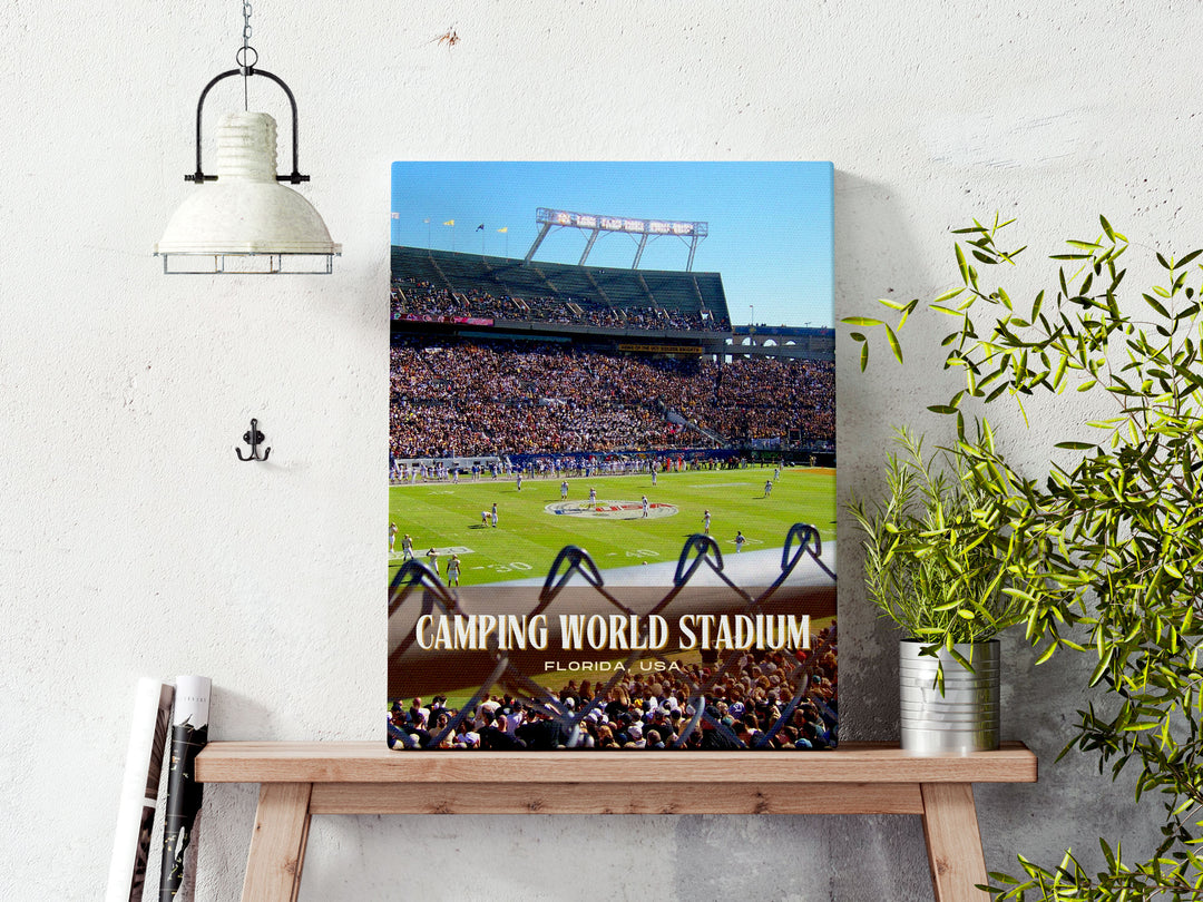 Camping World Stadium Football Wall Art