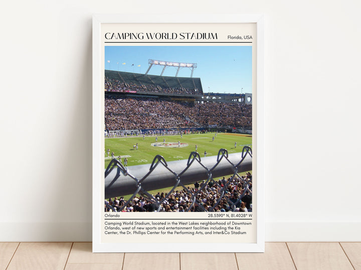 Camping World Stadium Football Minimal Wall Art