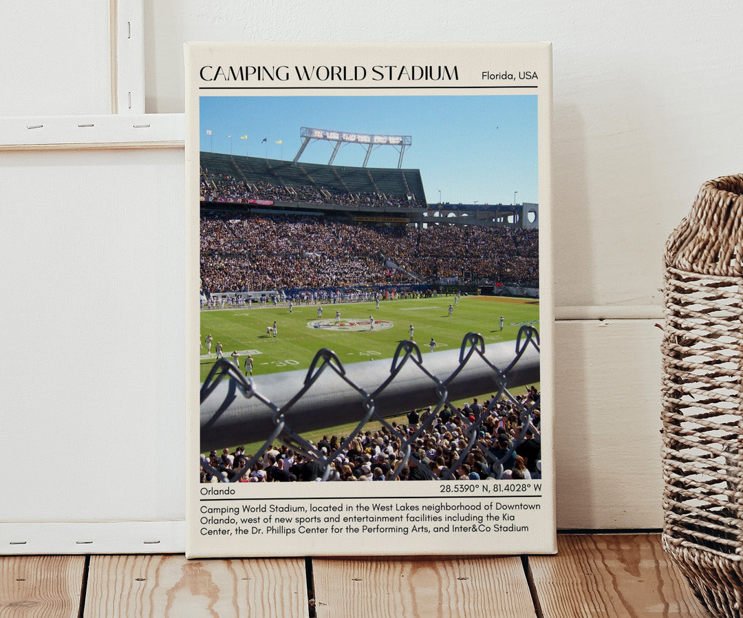 Camping World Stadium Football Minimal Wall Art