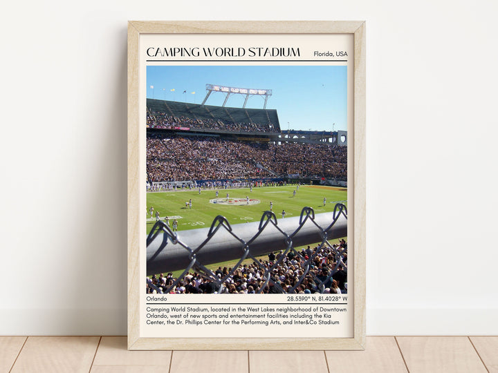 Camping World Stadium Football Minimal Wall Art