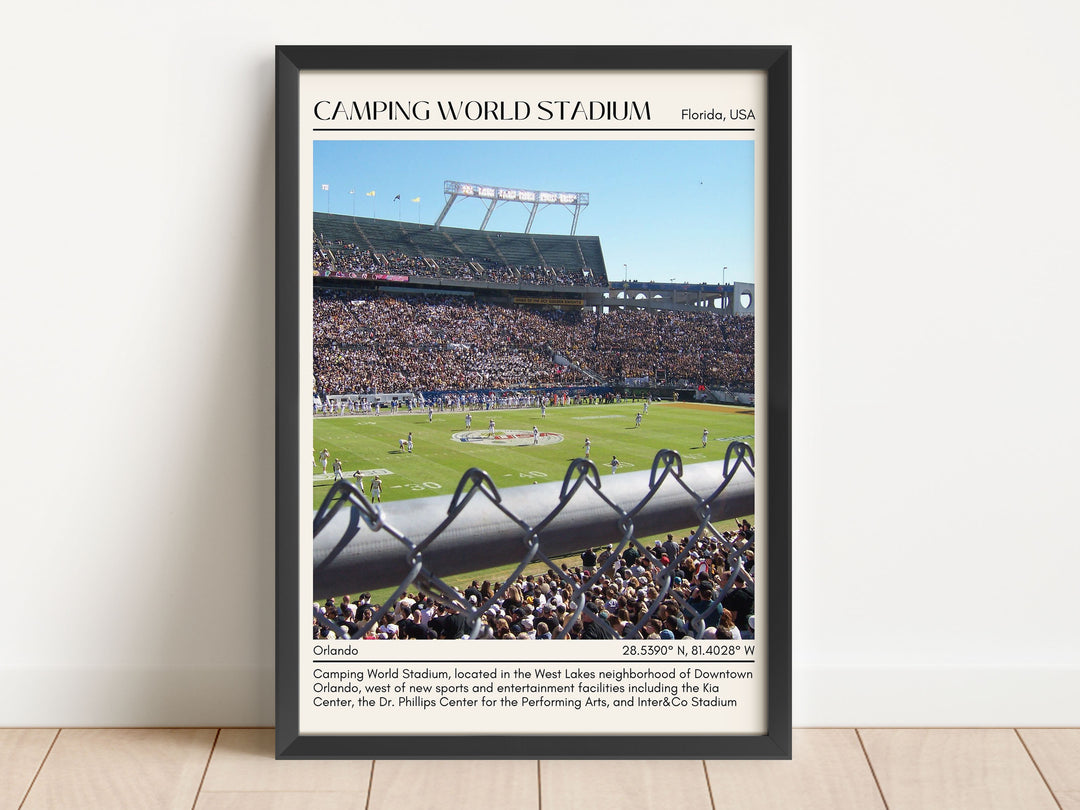 Camping World Stadium Football Minimal Wall Art