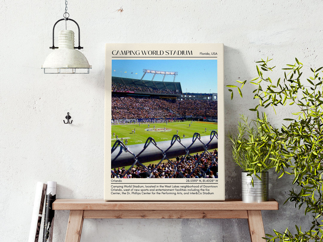 Camping World Stadium Football Minimal Wall Art