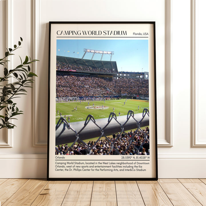 Camping World Stadium Football Minimal Wall Art