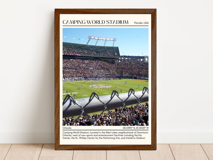 Camping World Stadium Football Minimal Wall Art