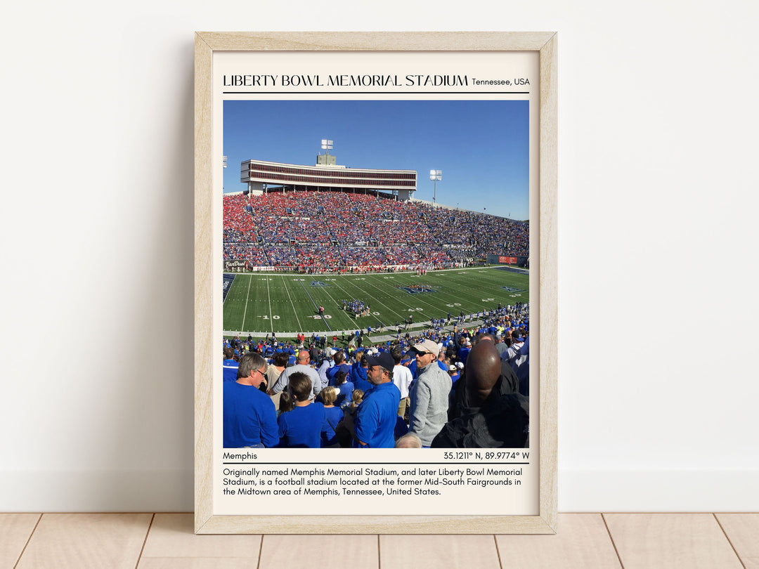 Liberty Bowl Memorial Stadium Football Minimal Wall Art