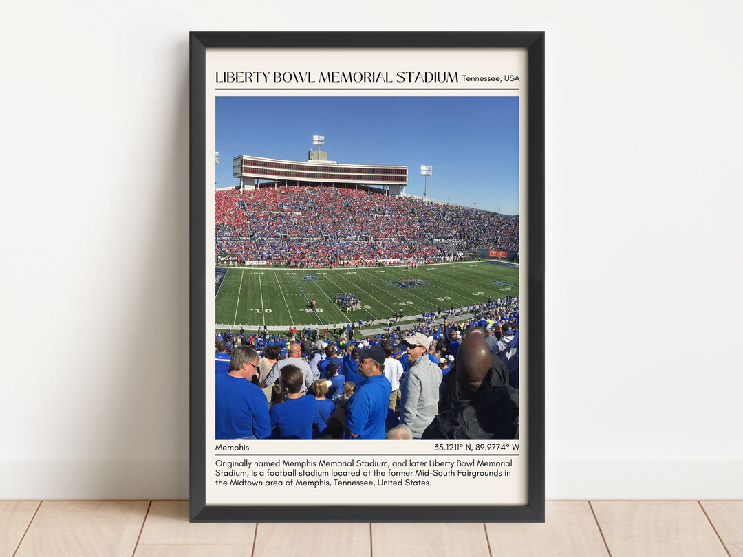 Liberty Bowl Memorial Stadium Football Minimal Wall Art