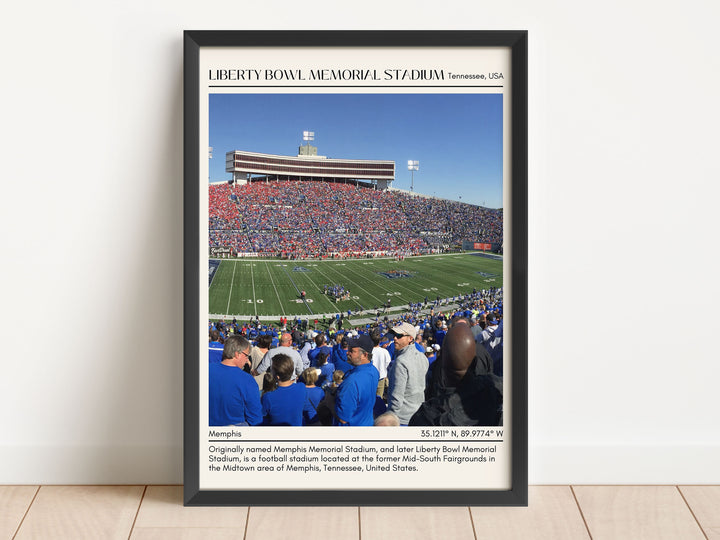 Liberty Bowl Memorial Stadium Football Minimal Wall Art