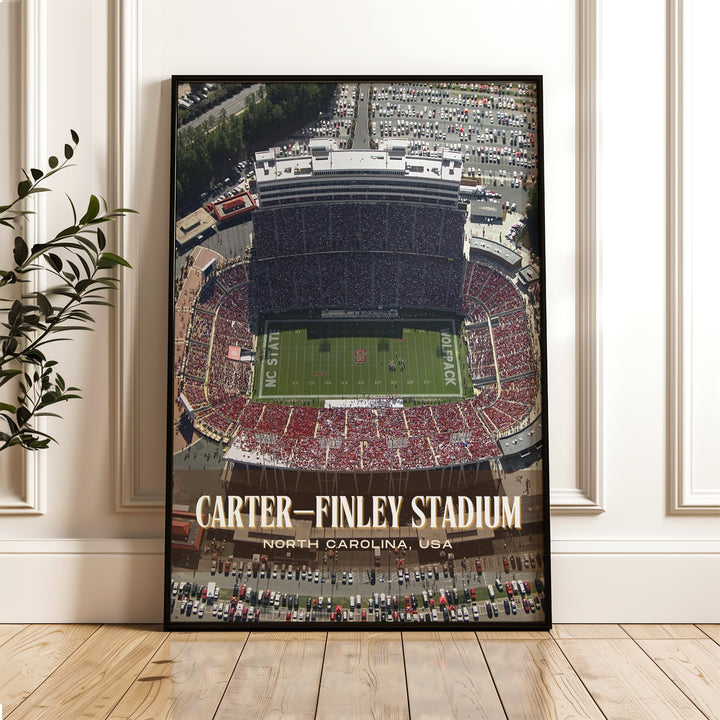 Carter–Finley Stadium Football Wall Art