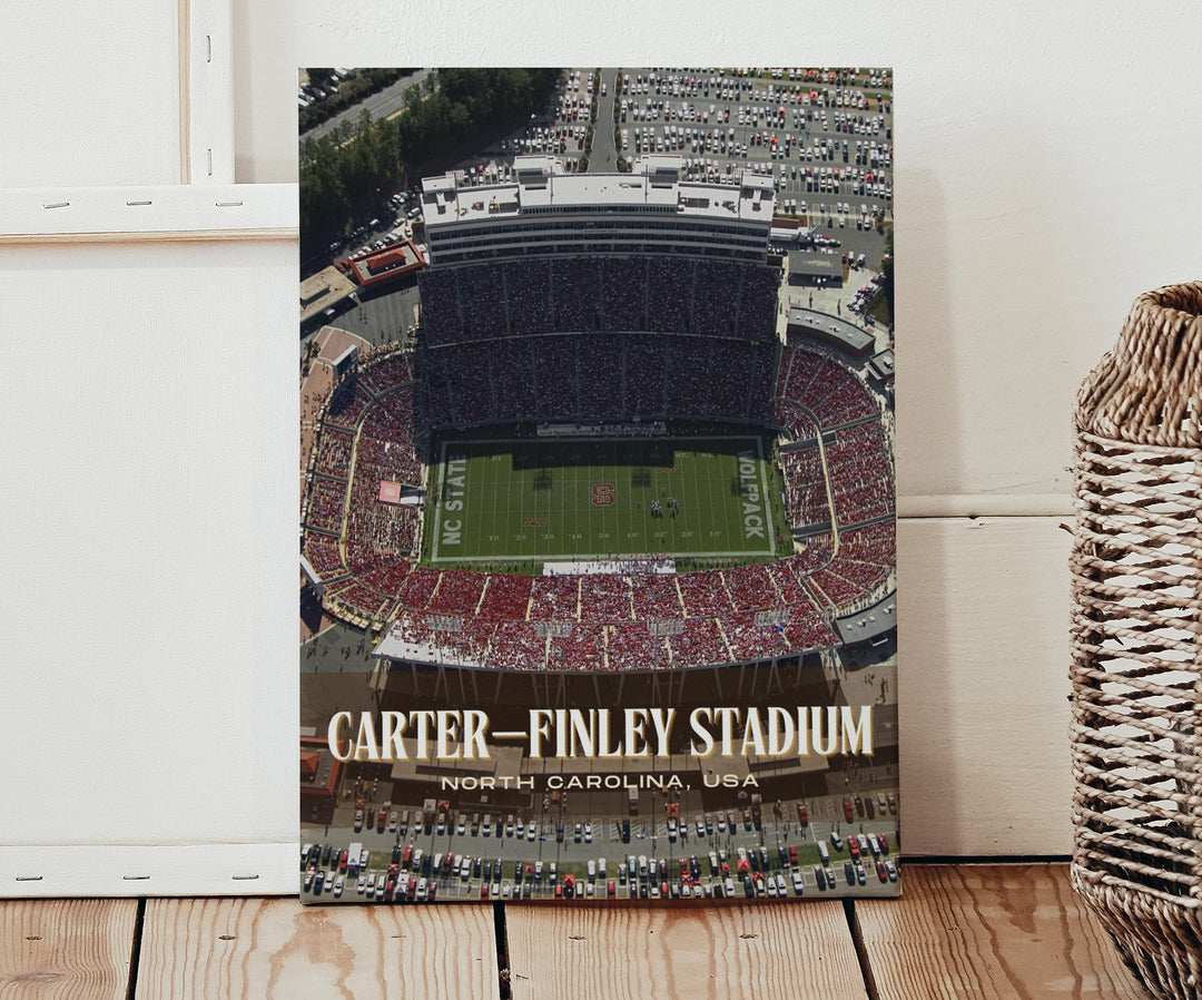 Carter–Finley Stadium Football Wall Art