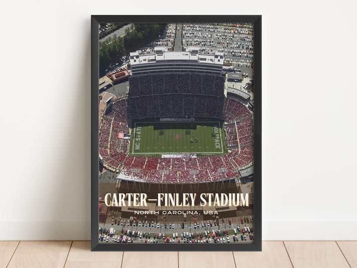 Carter–Finley Stadium Football Wall Art