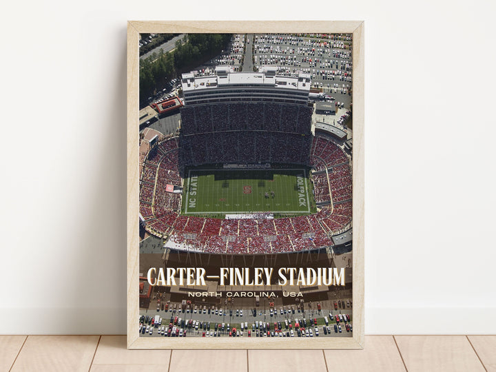 Carter–Finley Stadium Football Wall Art