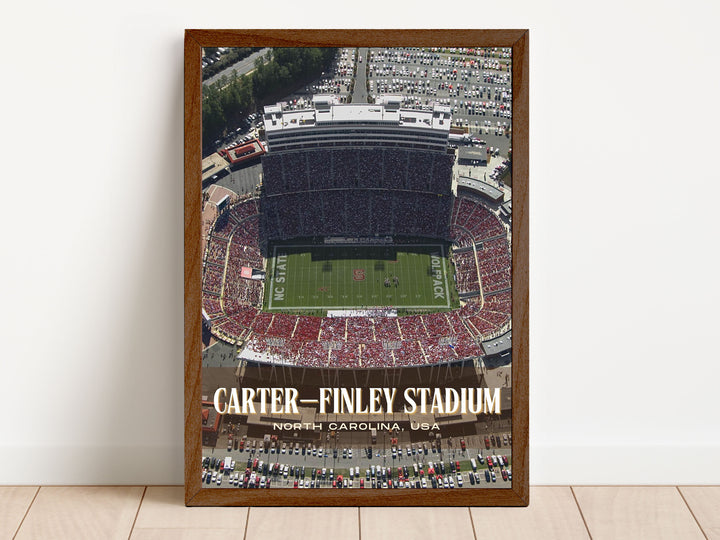 Carter–Finley Stadium Football Wall Art